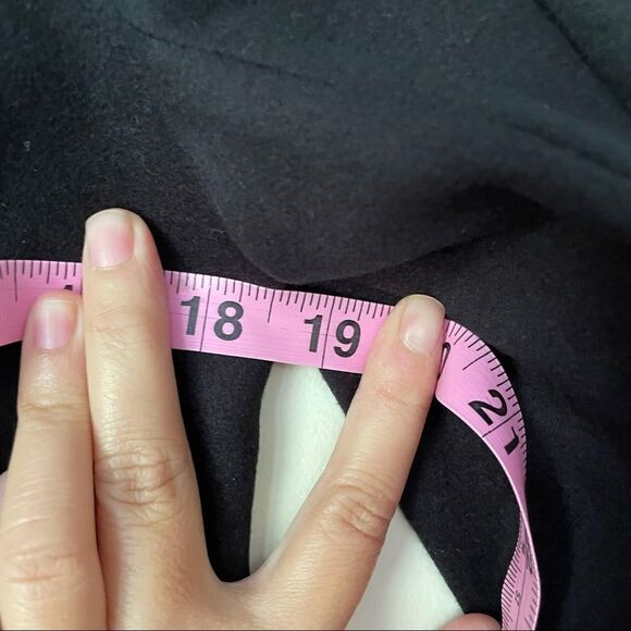 H by HALSTON‎ Women's Snap Front Coat Knee Length Notch Collar Black sz US 4 - Picture 7 of 9